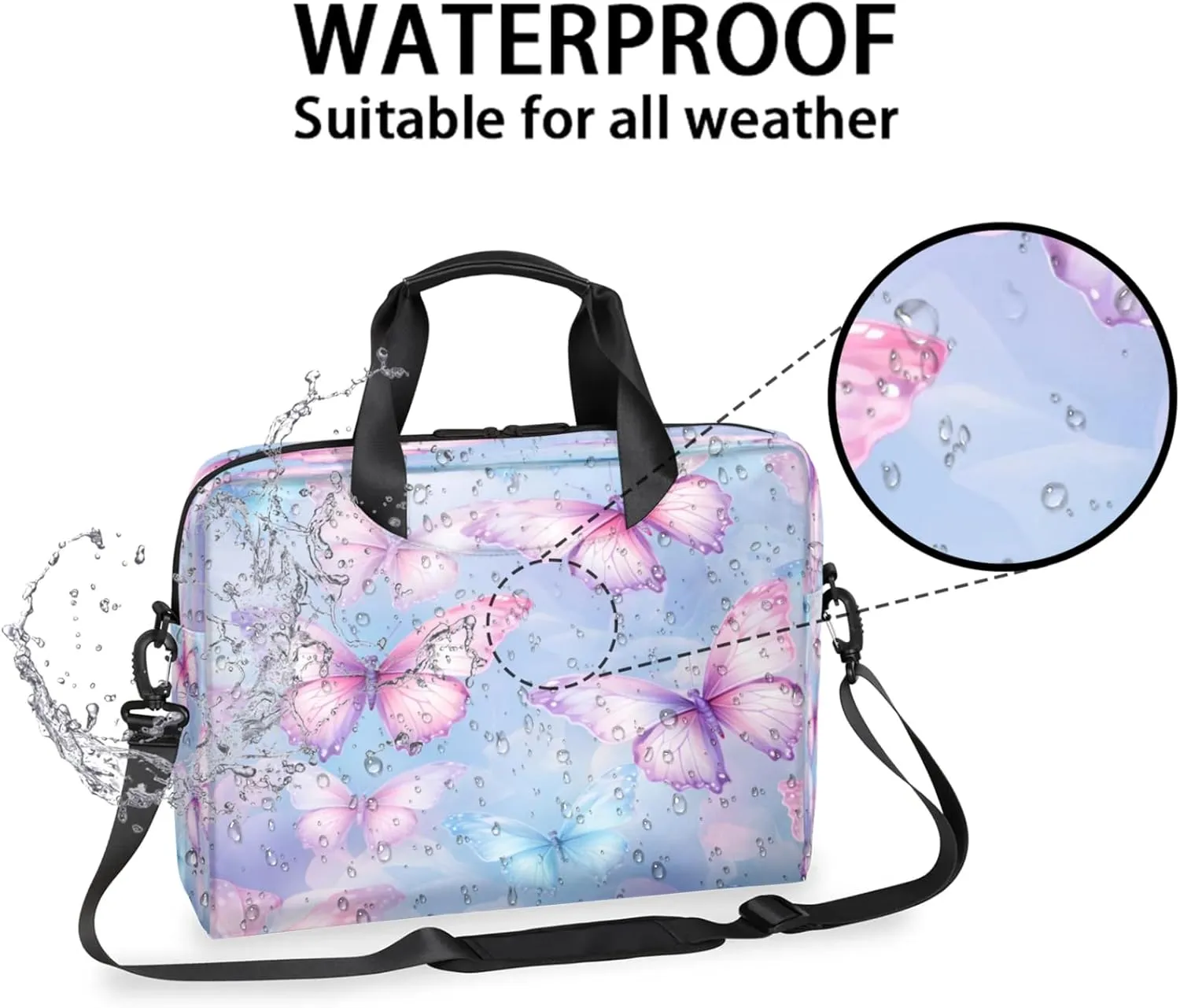 Laptop Shoulder Bag Compatible with Handle, Messenger Shoulder Case for Tablet, Laptop Carrying Case