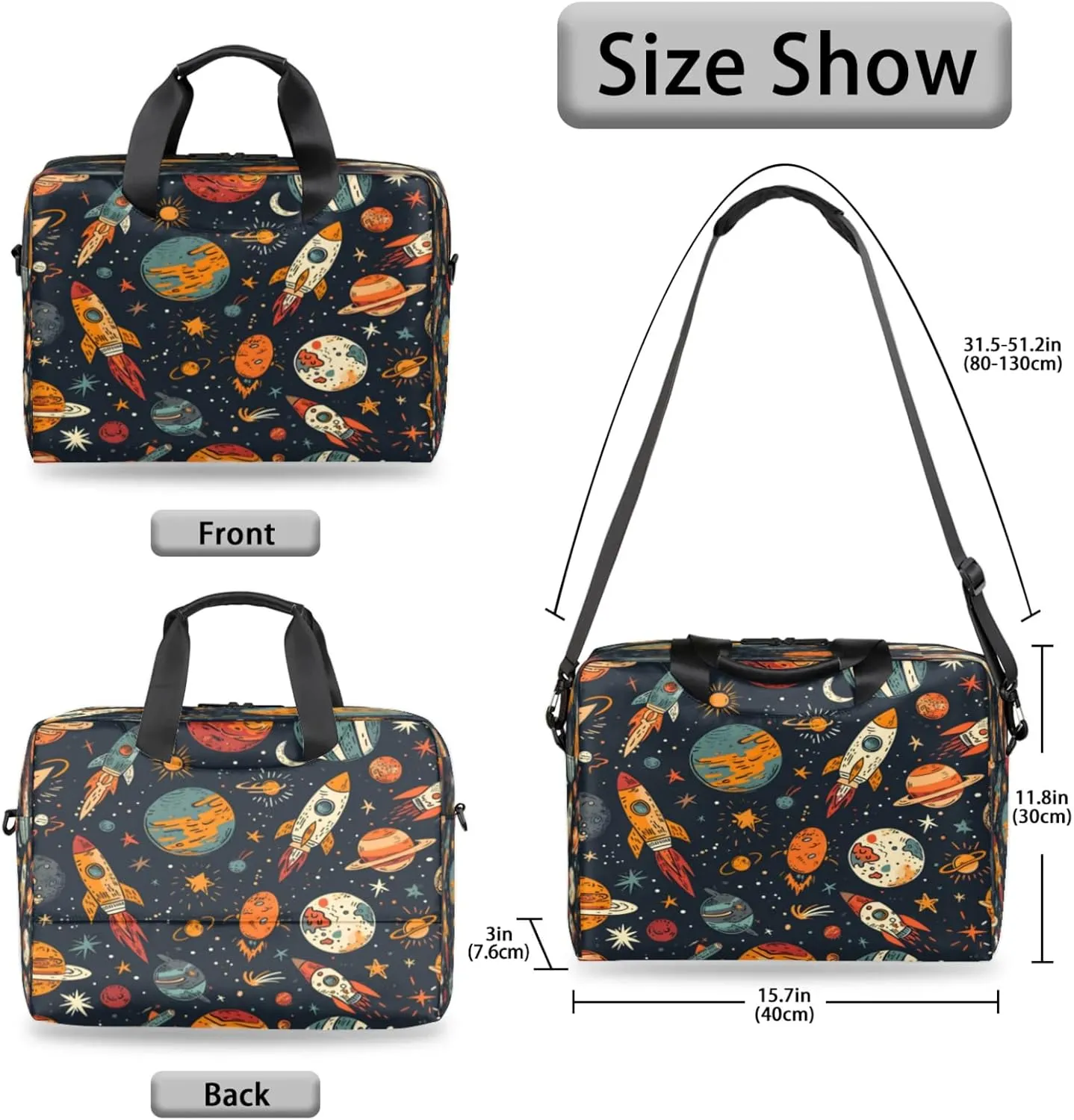 Laptop Shoulder Bag Compatible with Handle, Messenger Shoulder Case for Tablet, Laptop Carrying Case