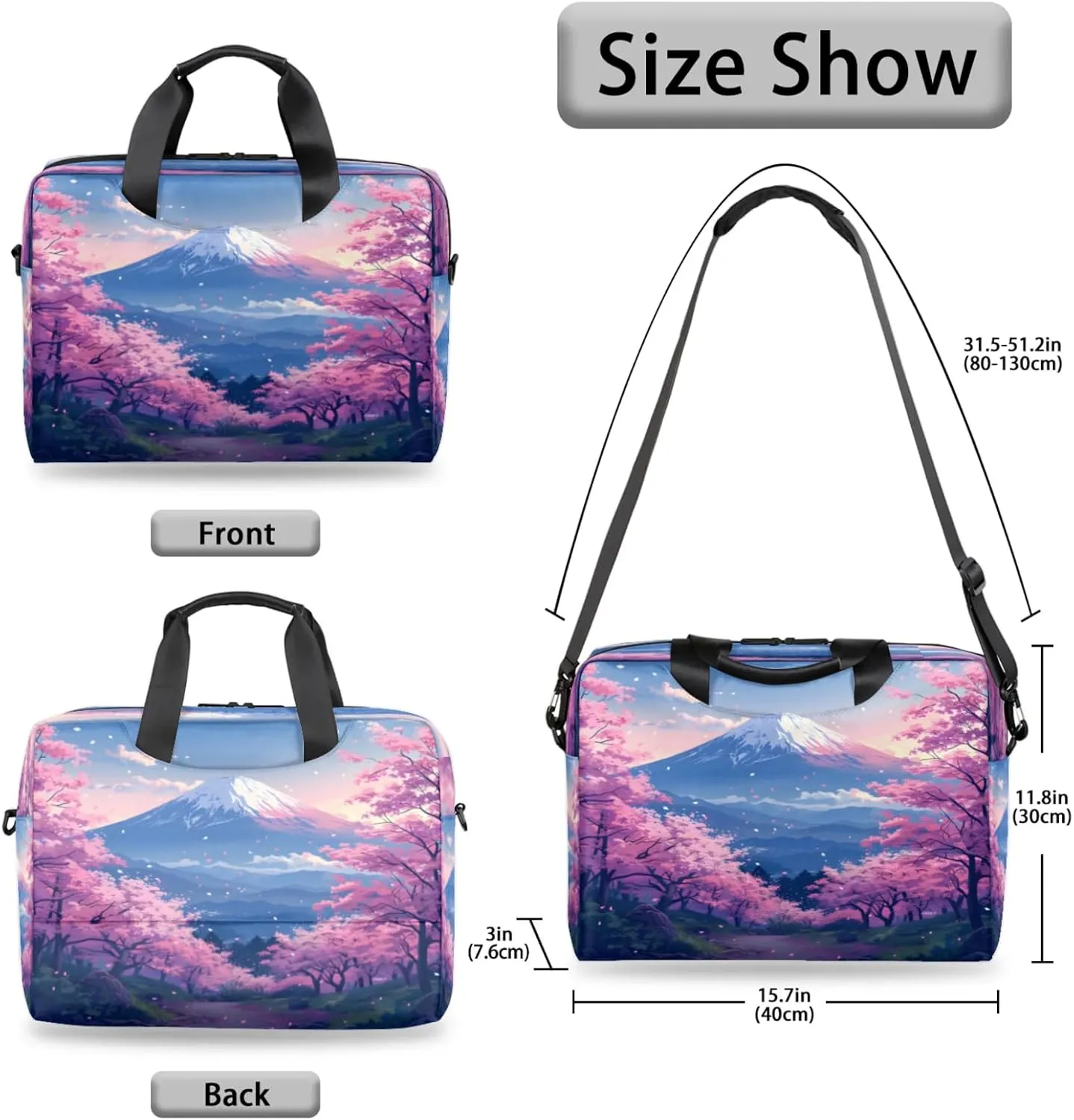 Laptop Shoulder Bag Compatible with Handle, Messenger Shoulder Case for Tablet, Laptop Carrying Case