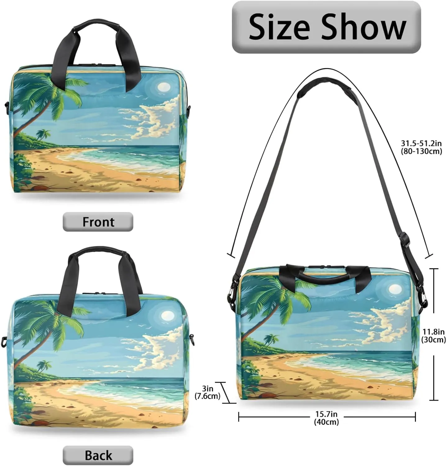 Laptop Shoulder Bag Compatible with Handle, Messenger Shoulder Case for Tablet, Laptop Carrying Case