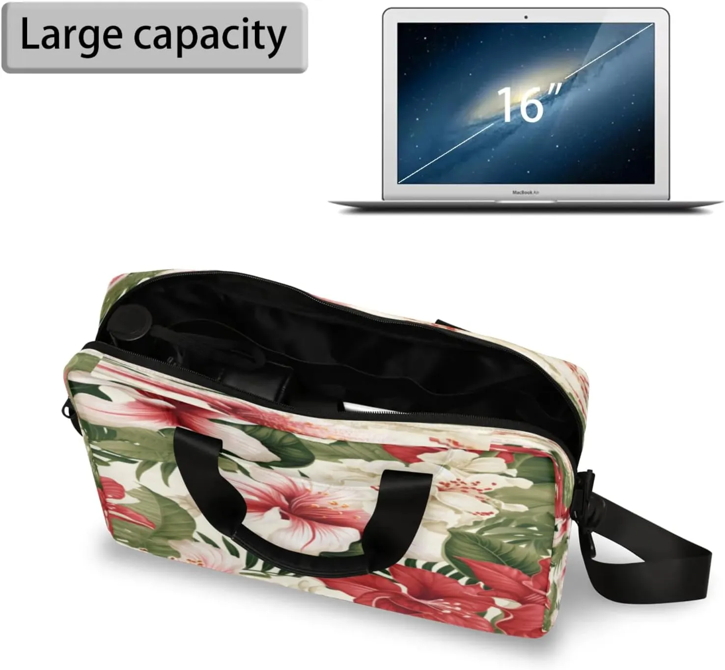 Laptop Shoulder Bag Compatible with Handle, Messenger Shoulder Case for Tablet, Laptop Carrying Case