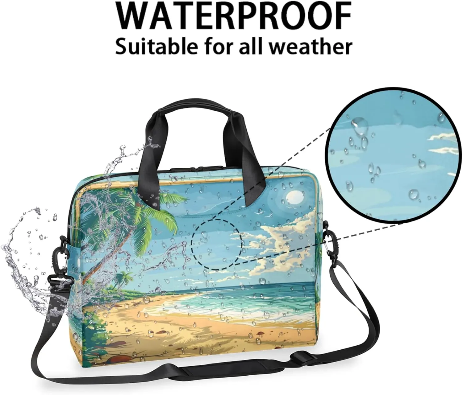 Laptop Shoulder Bag Compatible with Handle, Messenger Shoulder Case for Tablet, Laptop Carrying Case