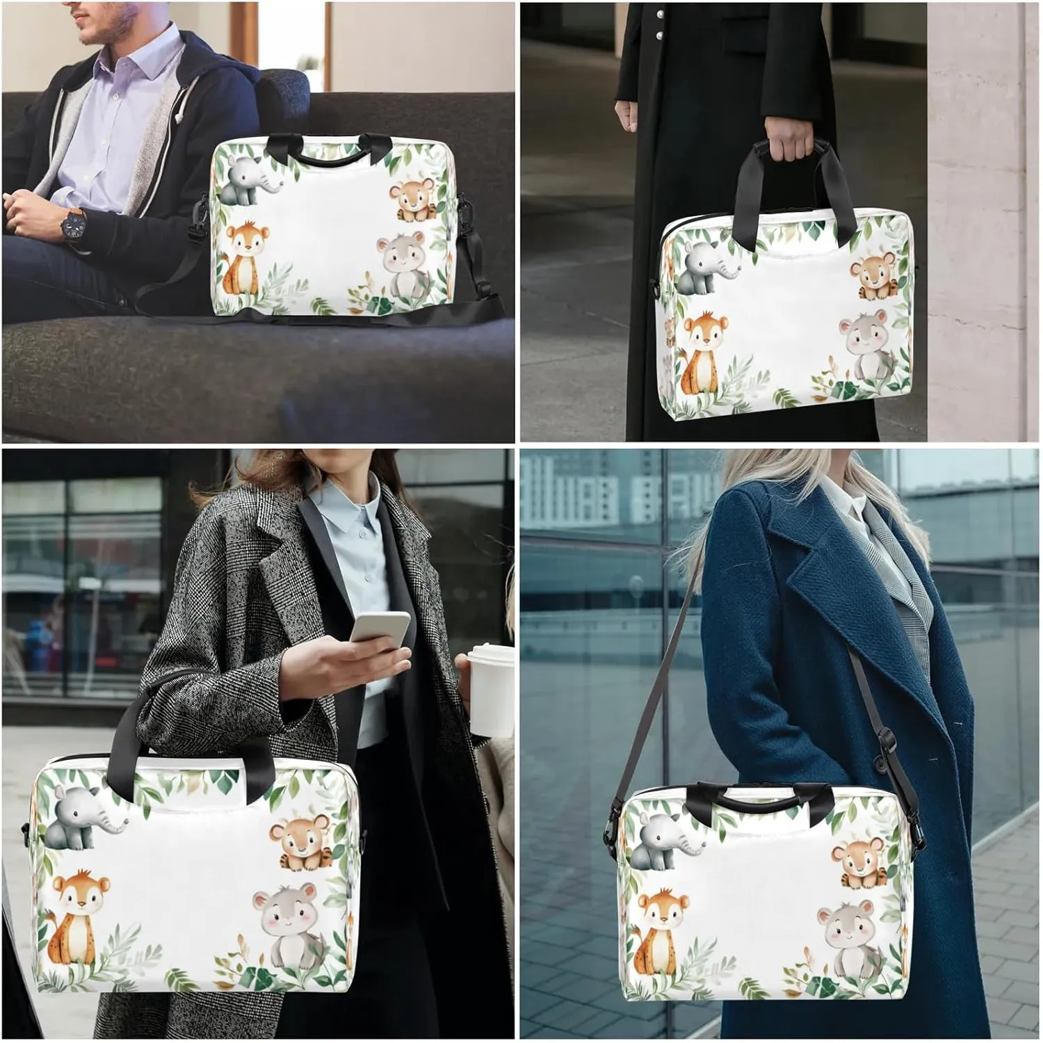 Laptop Shoulder Bag Compatible with Handle, Messenger Shoulder Case for Tablet, Laptop Carrying Case