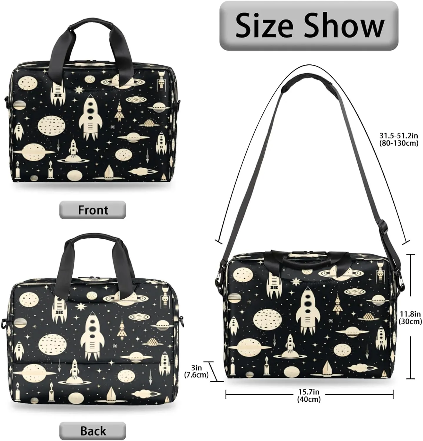Laptop Shoulder Bag Compatible with Handle, Messenger Shoulder Case for Tablet, Laptop Carrying Case