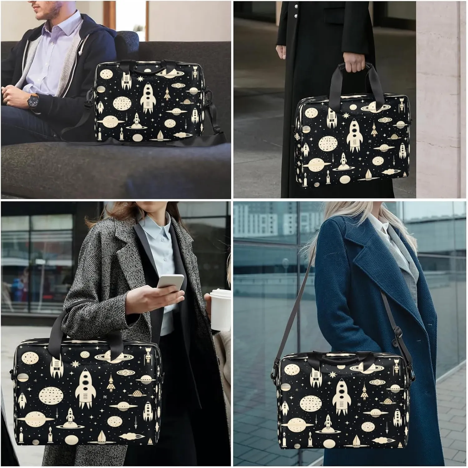 Laptop Shoulder Bag Compatible with Handle, Messenger Shoulder Case for Tablet, Laptop Carrying Case