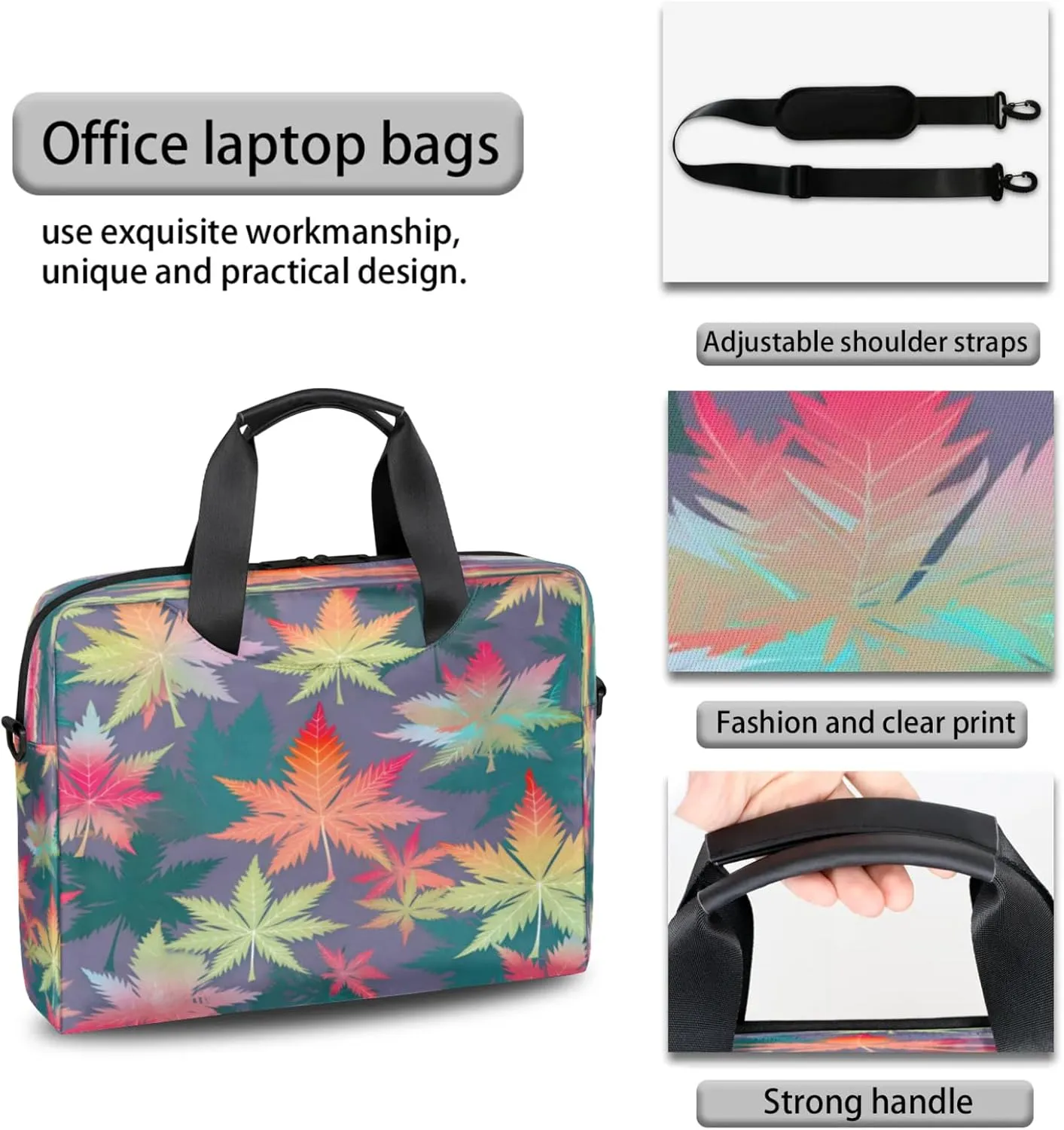 Laptop Shoulder Bag Compatible with Handle, Messenger Shoulder Case for Tablet, Laptop Carrying Case