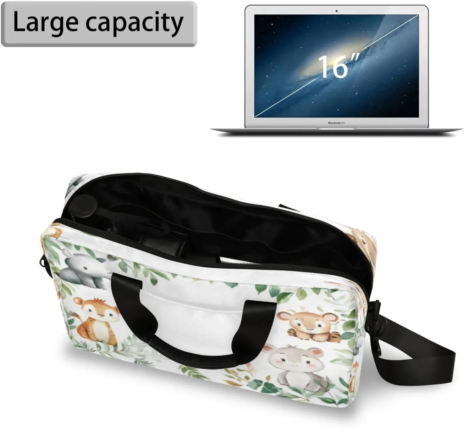 Laptop Shoulder Bag Compatible with Handle, Messenger Shoulder Case for Tablet, Laptop Carrying Case