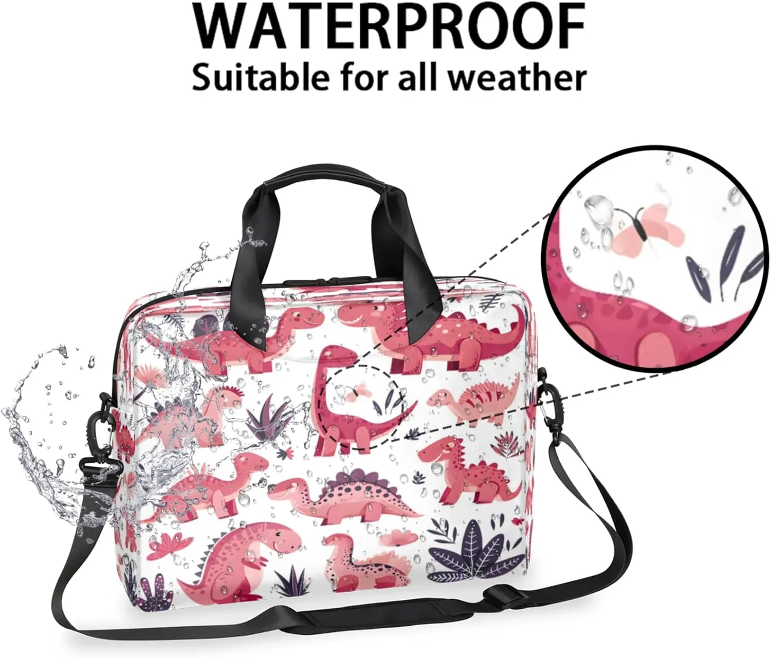 Laptop Shoulder Bag Compatible with Handle, Messenger Shoulder Case for Tablet, Laptop Carrying Case