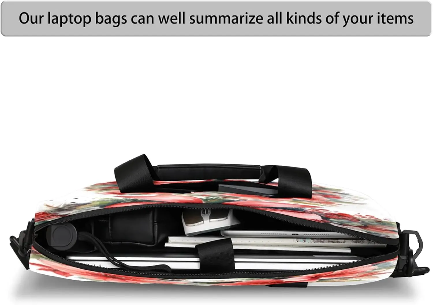 Laptop Shoulder Bag Compatible with Handle, Messenger Shoulder Case for Tablet, Laptop Carrying Case