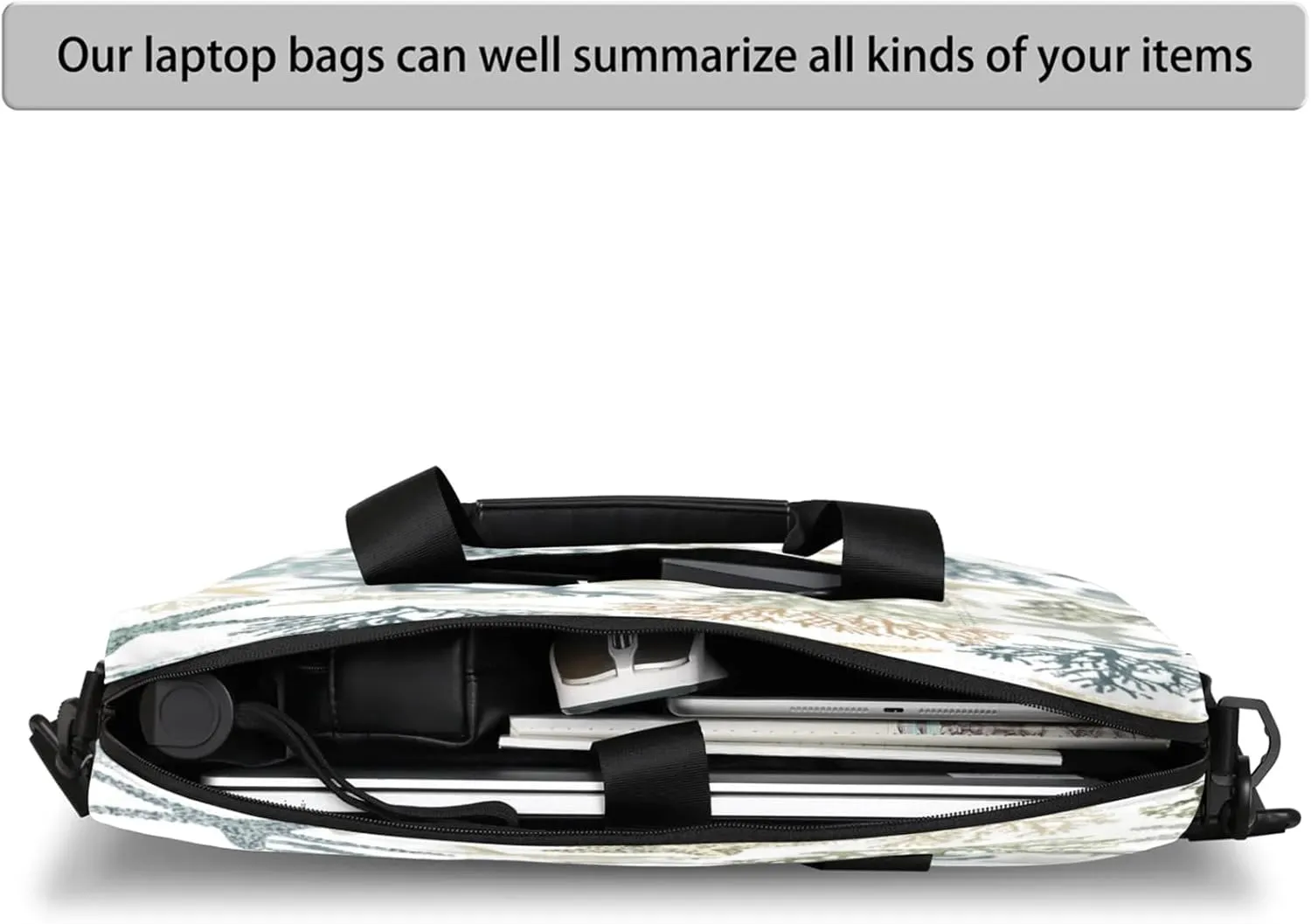 Laptop Shoulder Bag Compatible with Handle, Messenger Shoulder Case for Tablet, Laptop Carrying Case