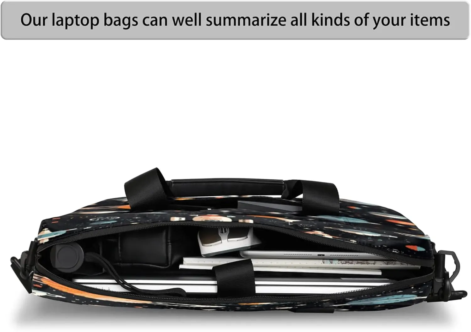 Laptop Shoulder Bag Compatible with Handle, Messenger Shoulder Case for Tablet, Laptop Carrying Case
