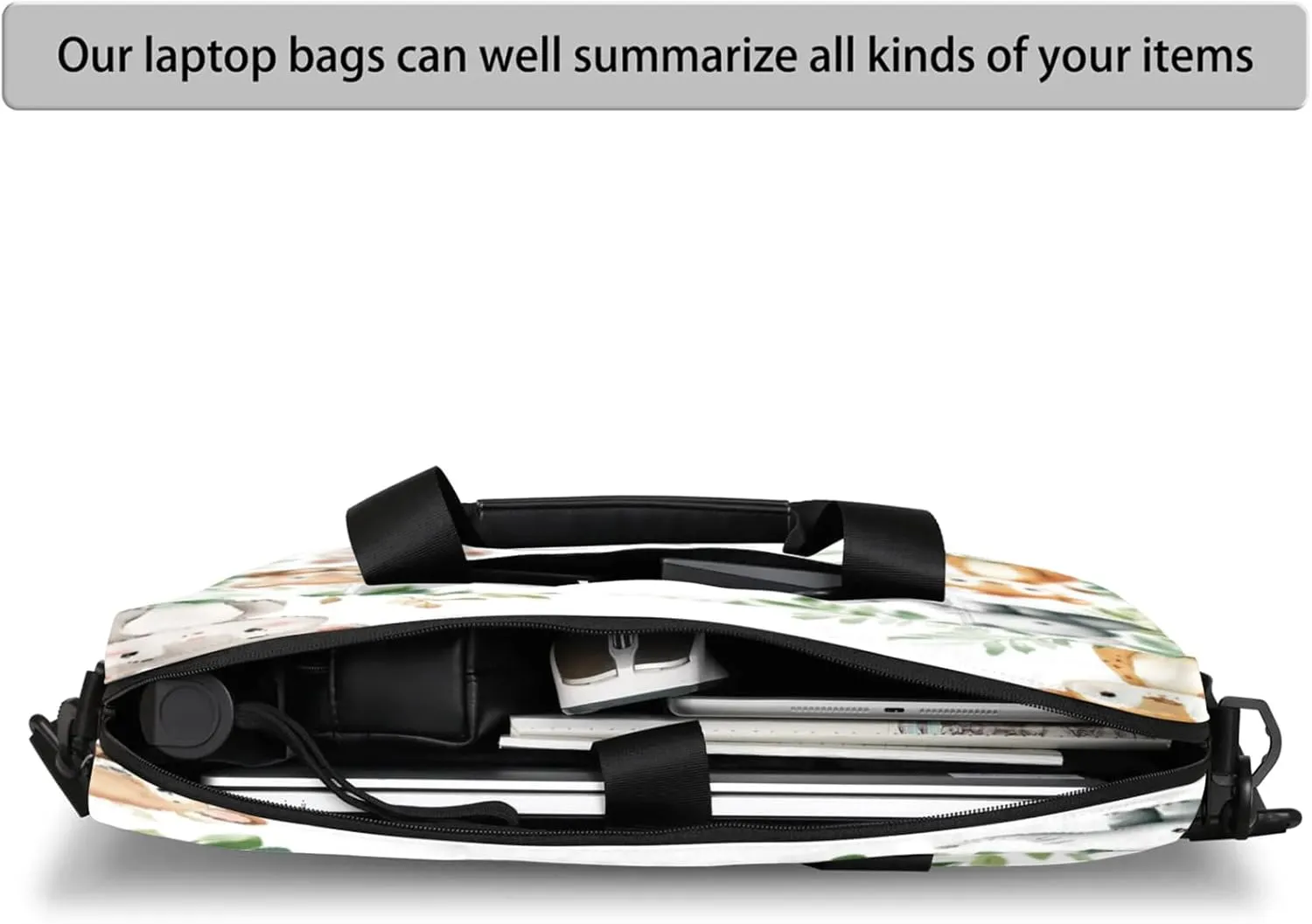 Laptop Shoulder Bag Compatible with Handle, Messenger Shoulder Case for Tablet, Laptop Carrying Case