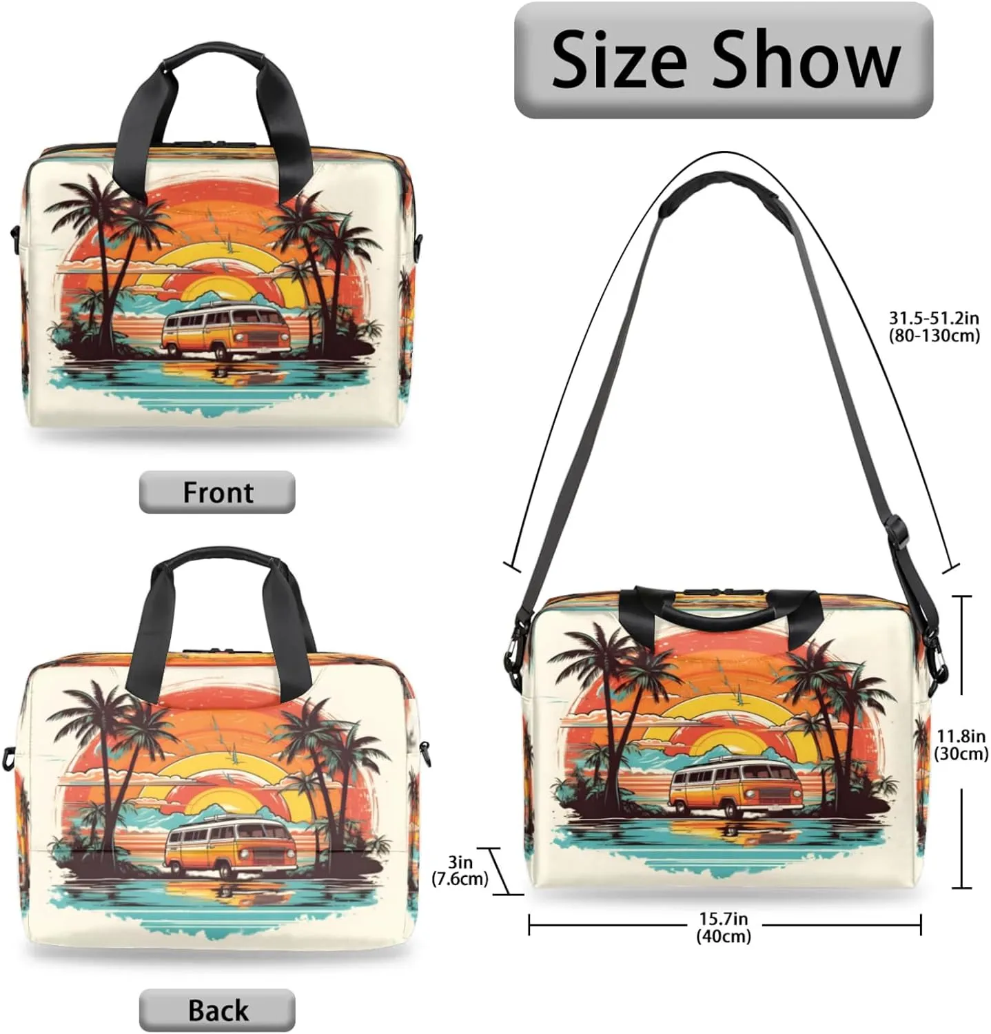 Laptop Shoulder Bag Compatible with Handle, Messenger Shoulder Case for Tablet, Laptop Carrying Case