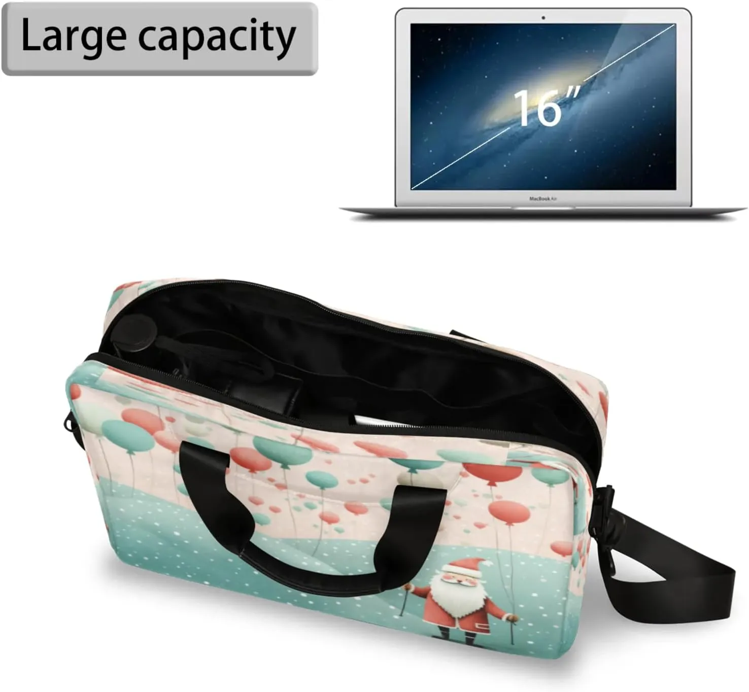 Laptop Shoulder Bag Compatible with Handle, Messenger Shoulder Case for Tablet, Laptop Carrying Case