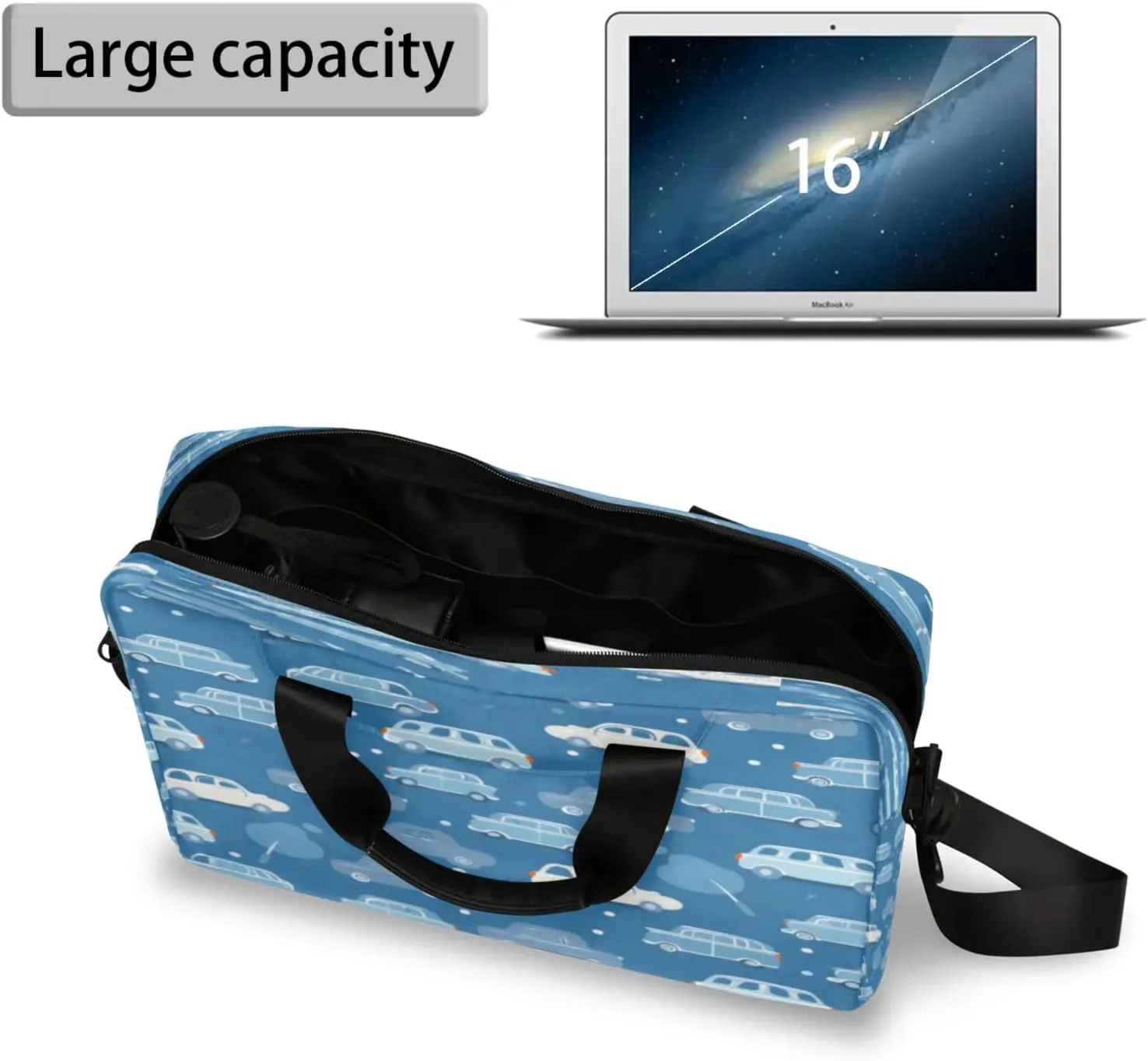 Laptop Shoulder Bag Compatible with Handle, Messenger Shoulder Case for Tablet, Laptop Carrying Case