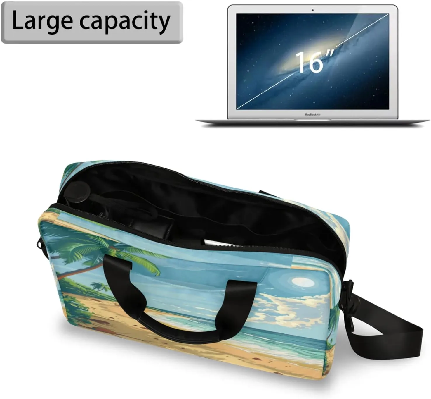 Laptop Shoulder Bag Compatible with Handle, Messenger Shoulder Case for Tablet, Laptop Carrying Case
