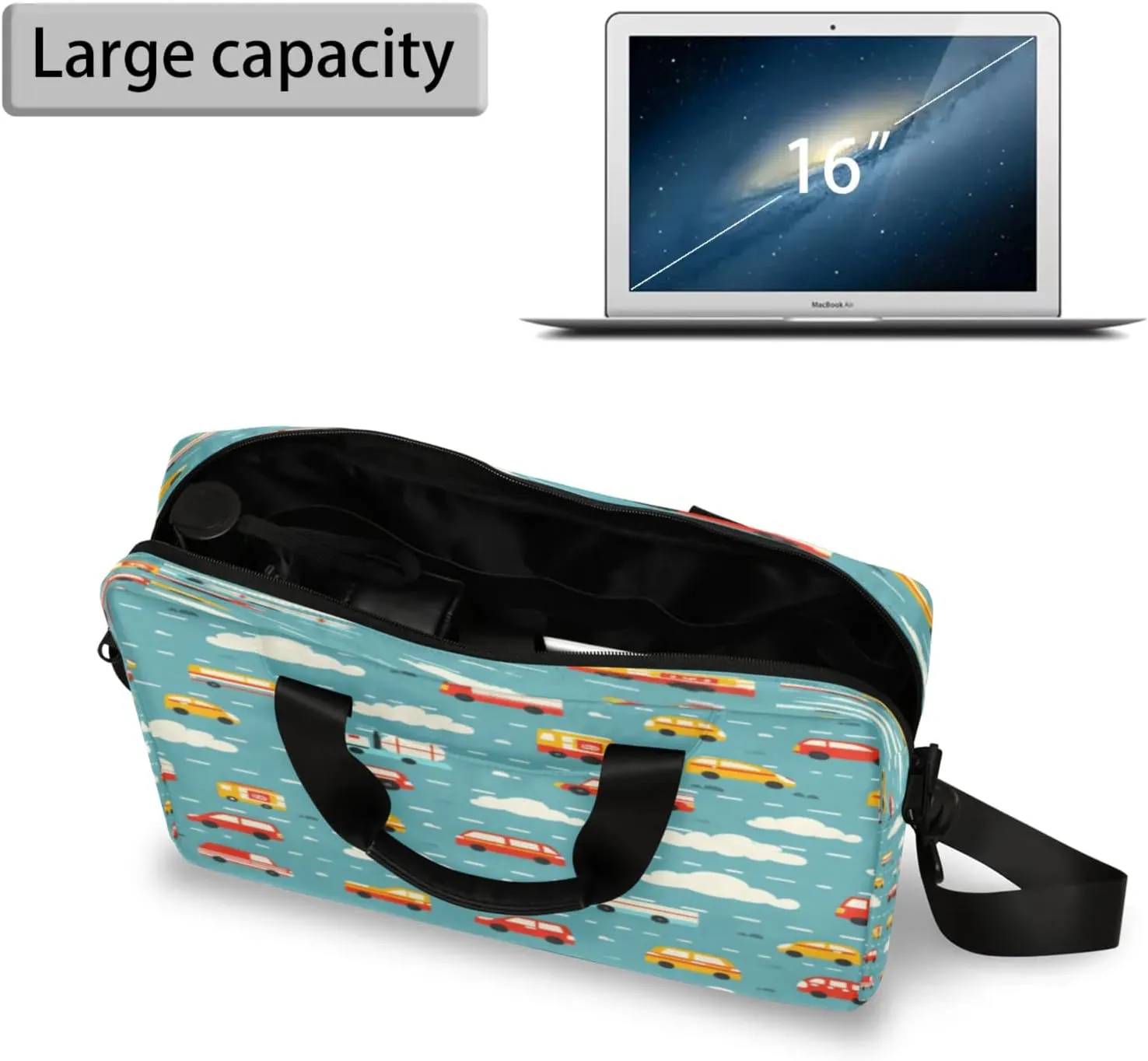 Laptop Shoulder Bag Compatible with Handle, Messenger Shoulder Case for Tablet, Laptop Carrying Case