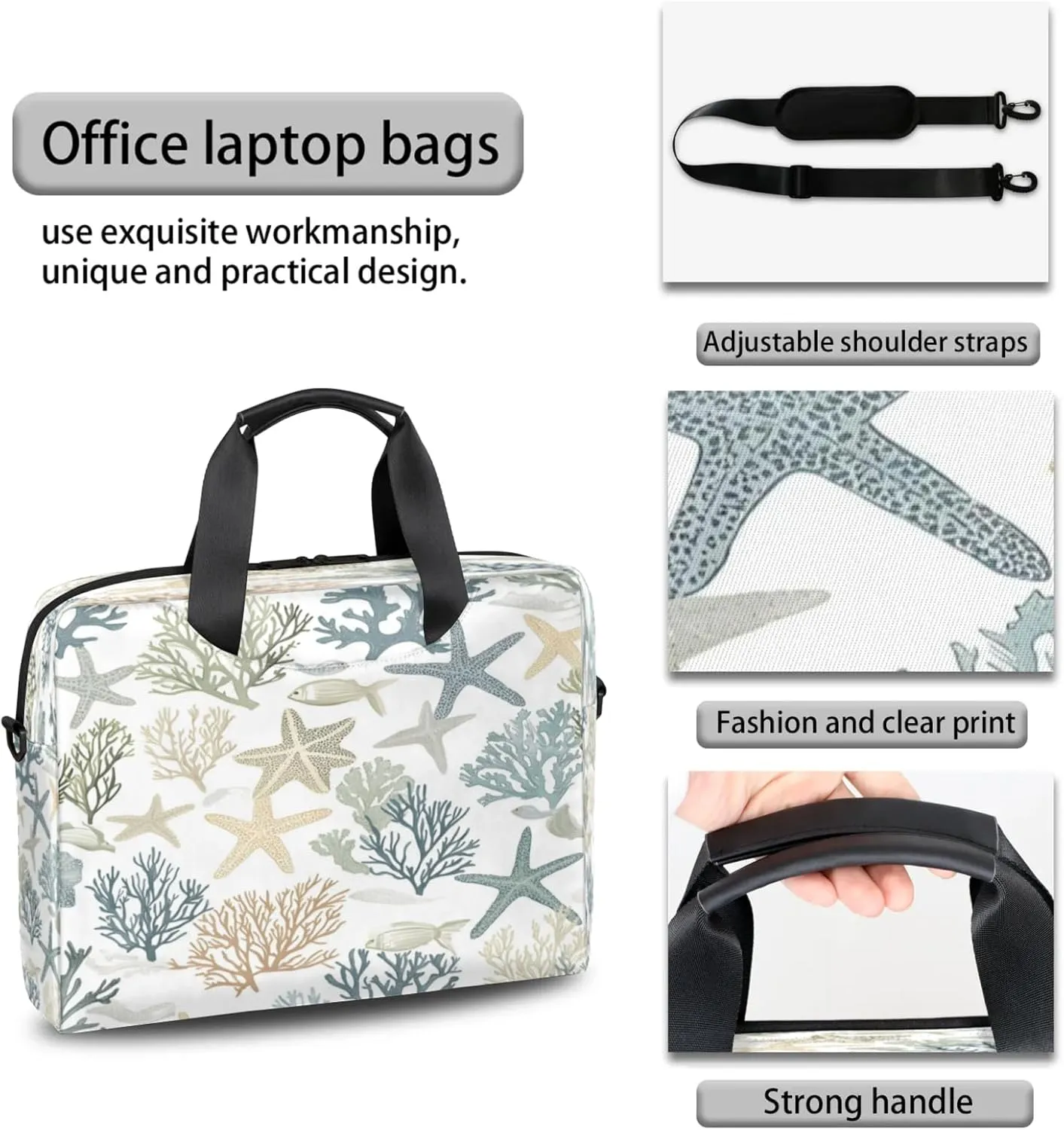 Laptop Shoulder Bag Compatible with Handle, Messenger Shoulder Case for Tablet, Laptop Carrying Case