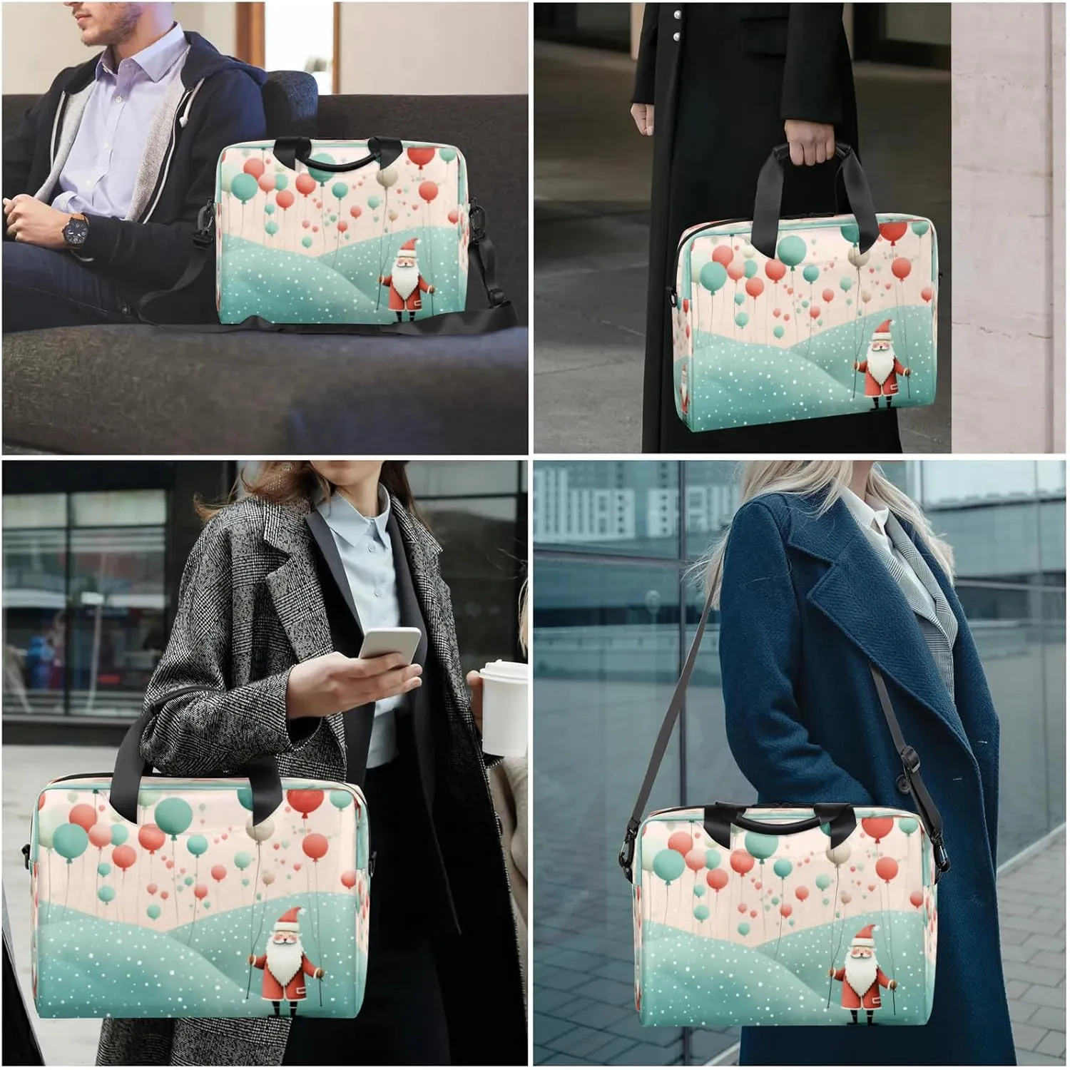 Laptop Shoulder Bag Compatible with Handle, Messenger Shoulder Case for Tablet, Laptop Carrying Case