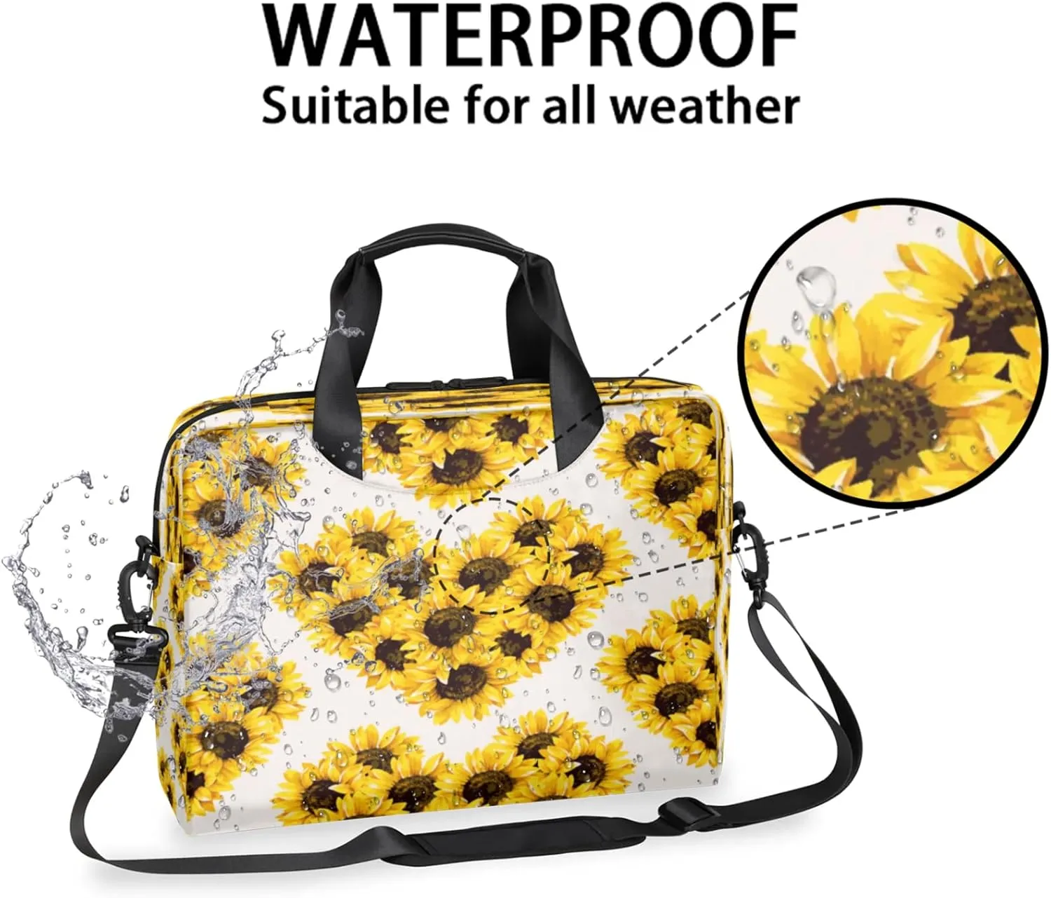Laptop Shoulder Bag Compatible with Handle, Messenger Shoulder Case for Tablet, Laptop Carrying Case