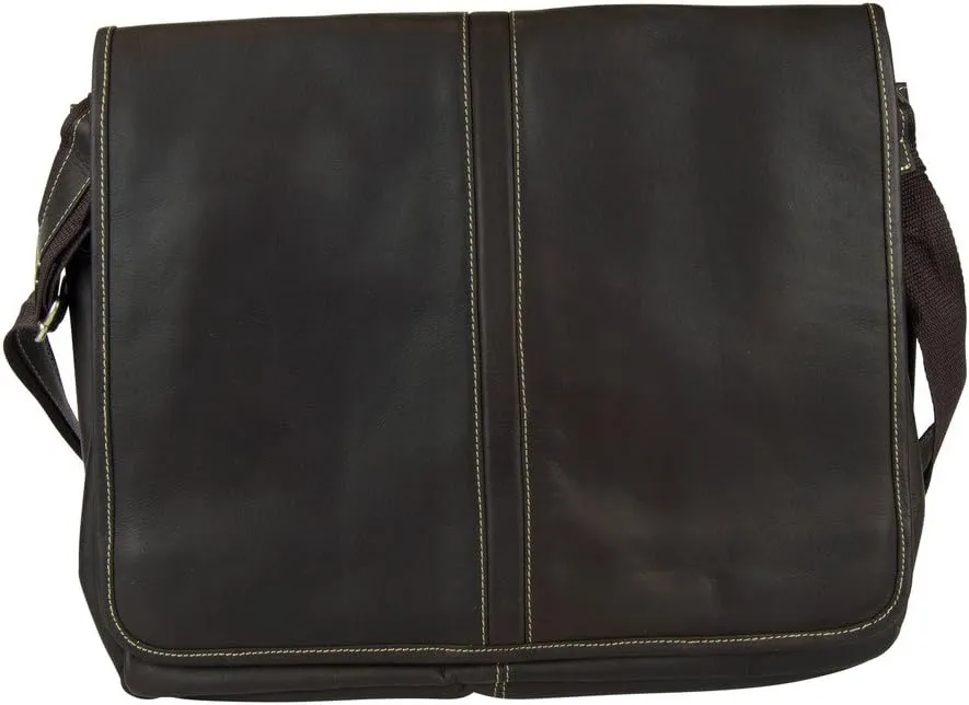 Latico Leathers Arcadia Laptop Messenger Travel Bag - Made From 100% Genuine Authentic Leather Handcrafted by Artisans