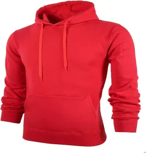 LCMTWX Men Hoodies Casual Hoodies for Men Solid Hooded Sweater Top Full Zip Long Sleeve Sweatshirt With Zip Pockets Men