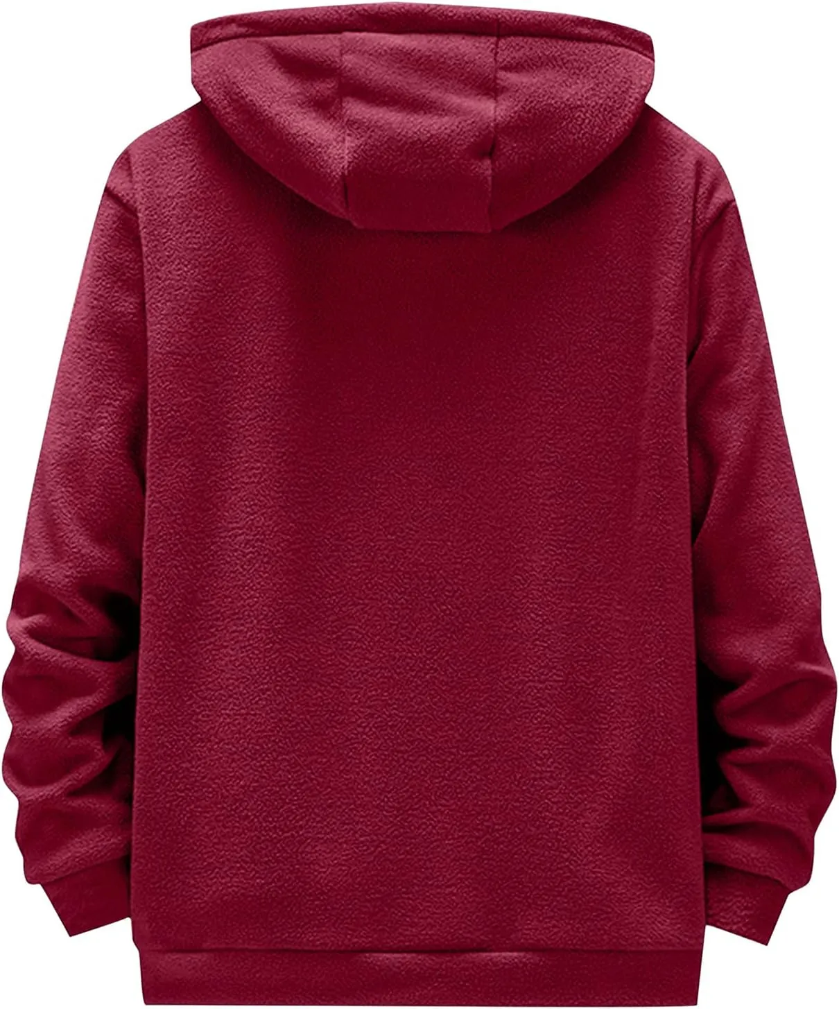LCMTWX Mens Hoodies Pullover Solid Color Casual Sweater Hooded Sweater Jacket Heavyweight Fleece Hoodie Y2K Pullover Hoodie