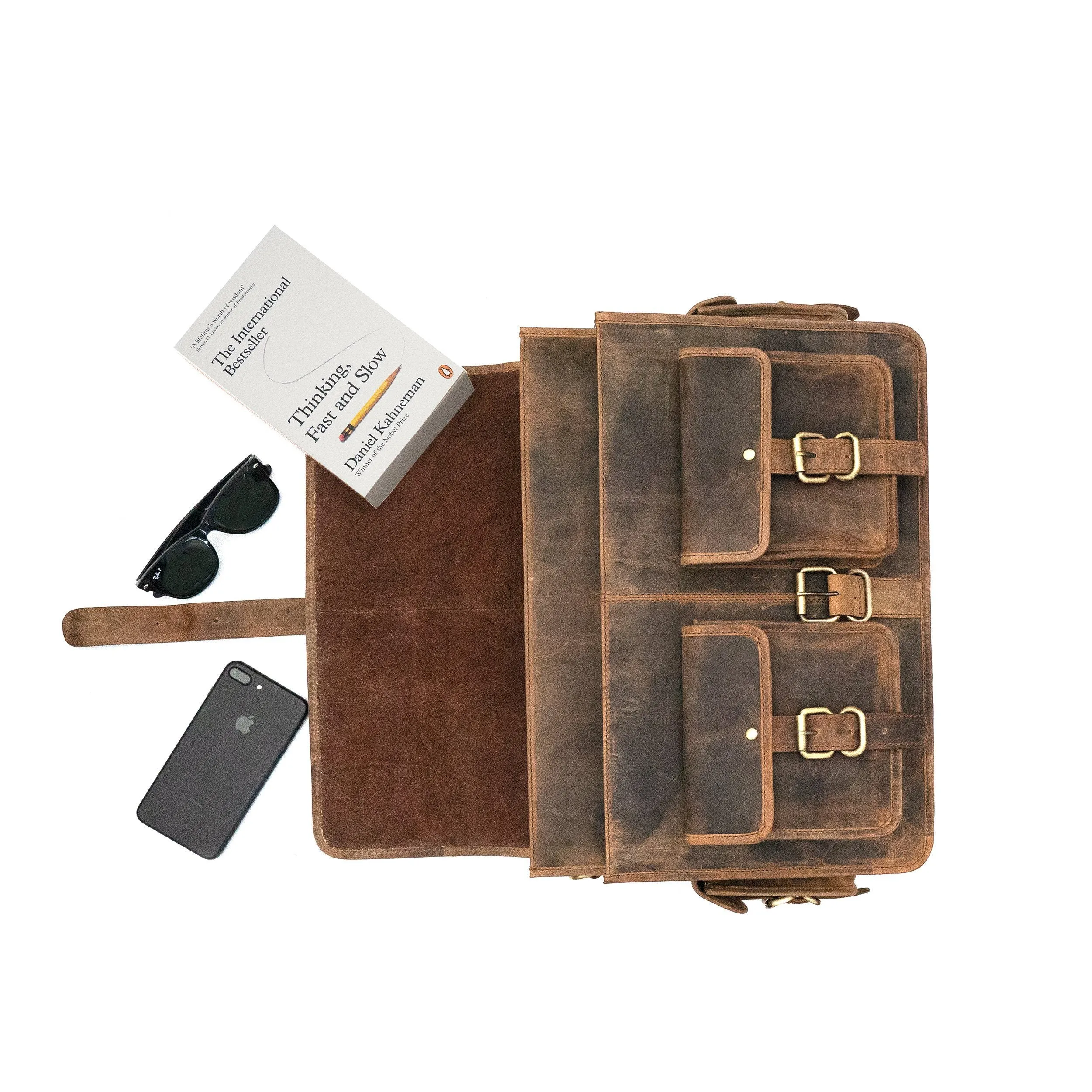 Leather Messenger Bag - Perth
