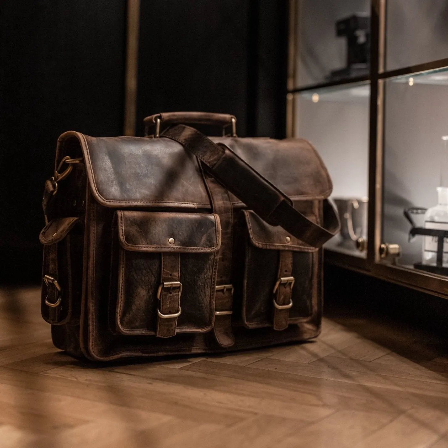 Leather Messenger Bag - Perth