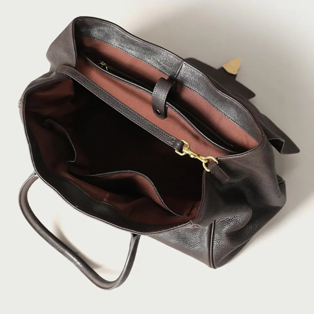 Leather Tote Bag for Women,Luxury Designer Handbags Large Capacity Work Tote Bag Trendy Clutch Purse With Top-handle