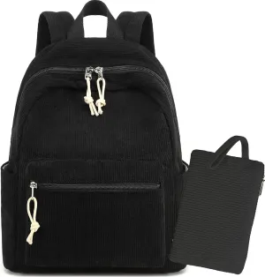 LEDAOU Mini Backpack Set Fashion bookbags with Purse wallet backpack wallet set for Women Teens School Travel Bag
