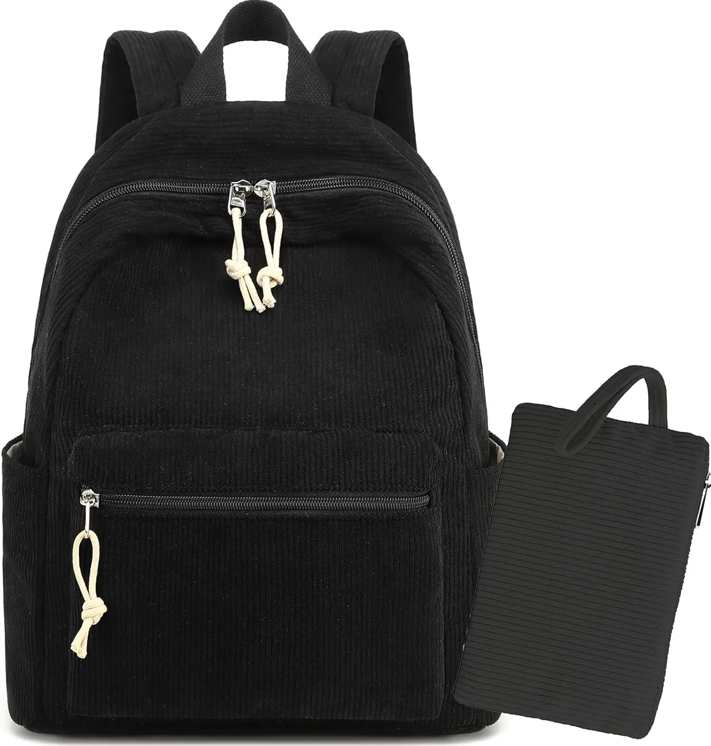 LEDAOU Mini Backpack Set Fashion bookbags with Purse wallet backpack wallet set for Women Teens School Travel Bag