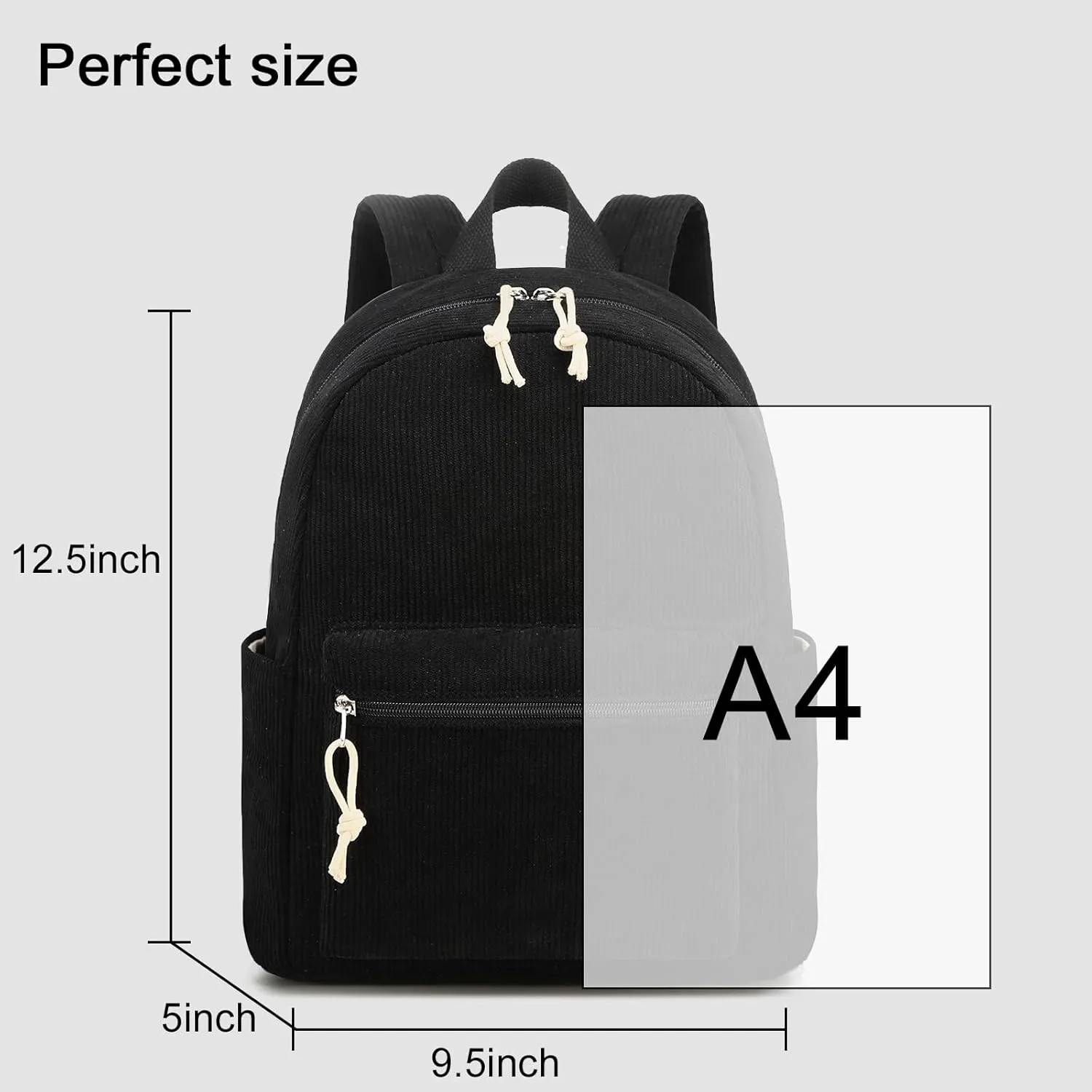 LEDAOU Mini Backpack Set Fashion bookbags with Purse wallet backpack wallet set for Women Teens School Travel Bag