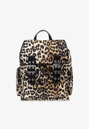 Leopard Print Bucky Backpack