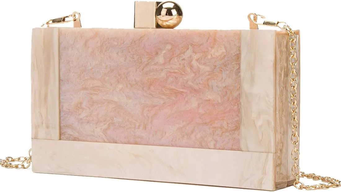 LETODE Acrylic Clutch Purses for Women Evening Clutch Bag Purse Handbag Wedding Party Cocktail
