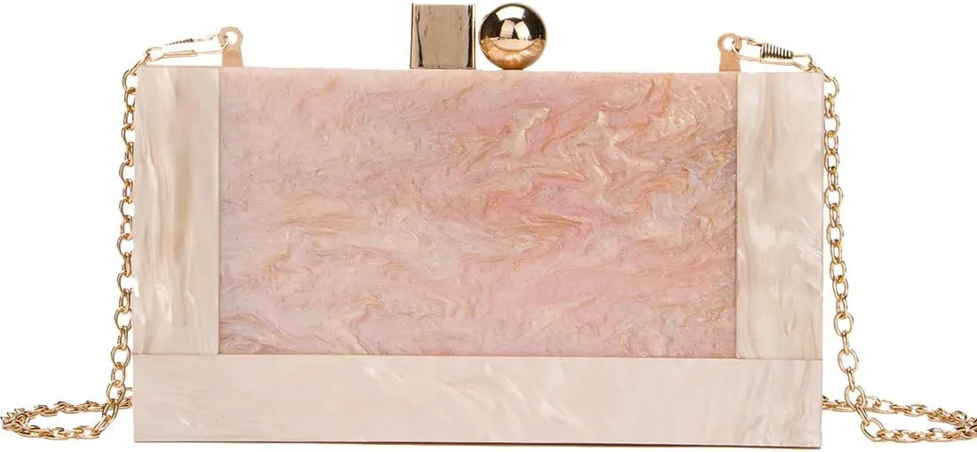 LETODE Acrylic Clutch Purses for Women Evening Clutch Bag Purse Handbag Wedding Party Cocktail