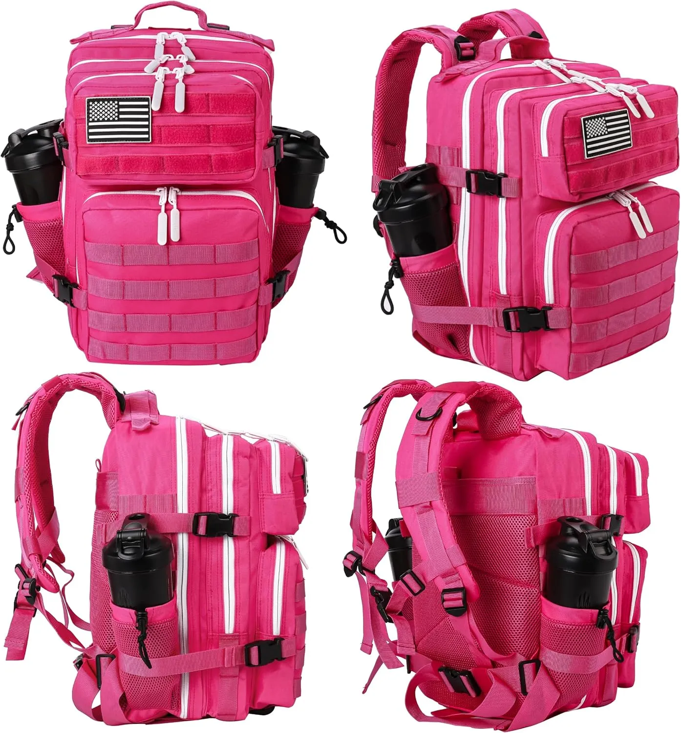 LHI Tactical Military Backpack for Men and Women 25L/35L Army Assault Pack Bag Small Rucksack with Bottle Holder
