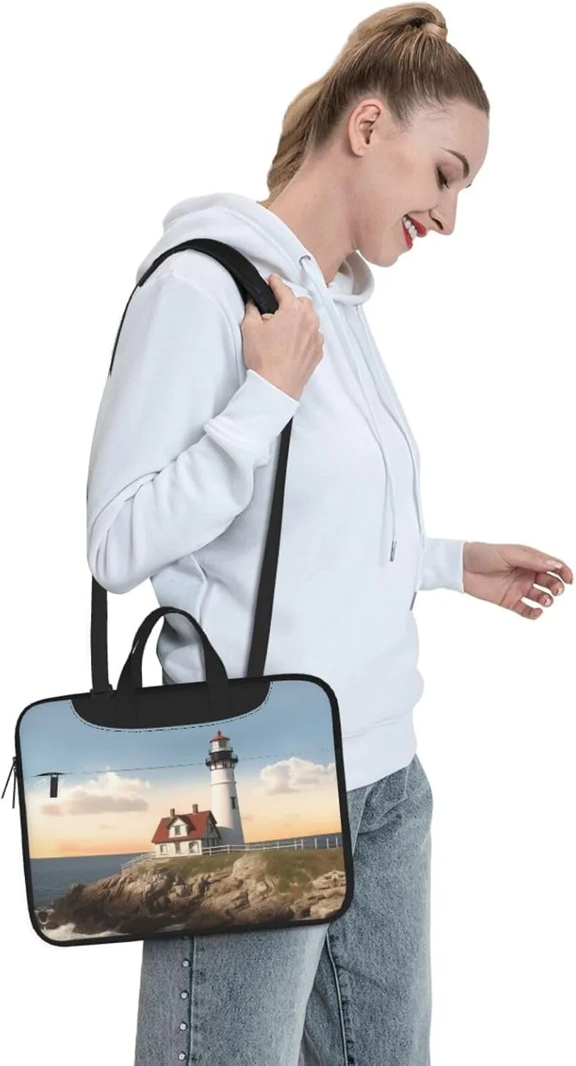 Lighthouse Backdrop print Laptop Bag Large Capacity Computer Bags Shoulder Briefcase Laptop Sleeve Case