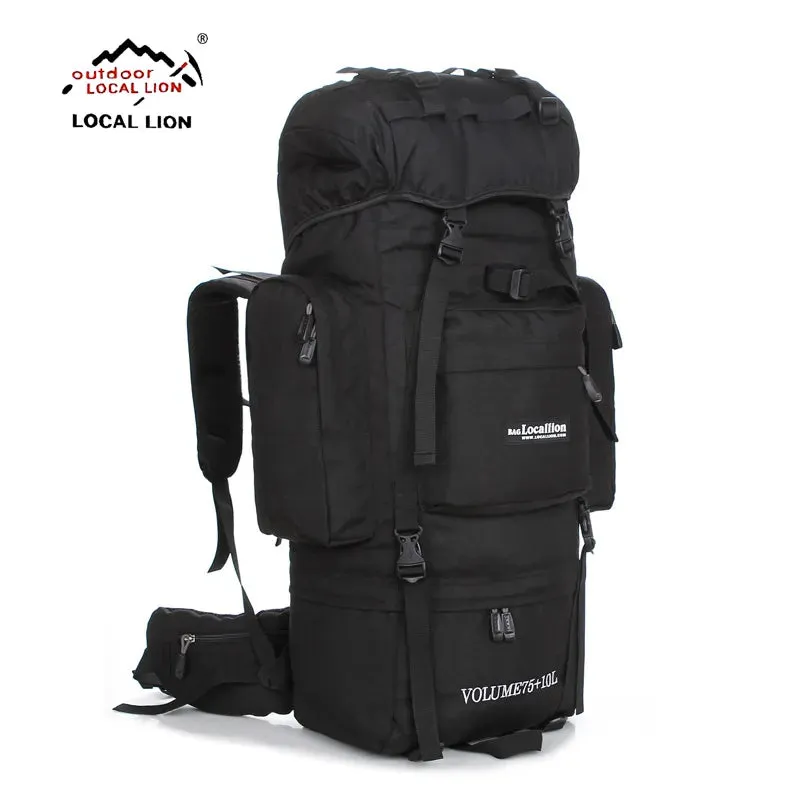 LOCALLION Large 85L outdoor bag climbing backpacks Hiking multifunctional backpack big capacity Rucksack camping sports bags
