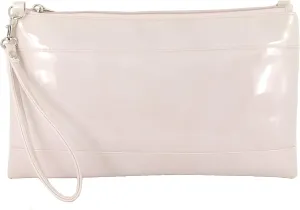 LONI Womens Divine Faux Patent Clutch/Shoulder/Crossbody/Wristlet Bag Size Large