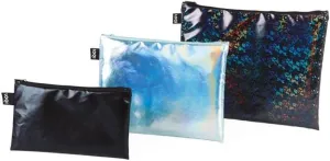 LOQI Metallic Collection Prism Zip Pockets