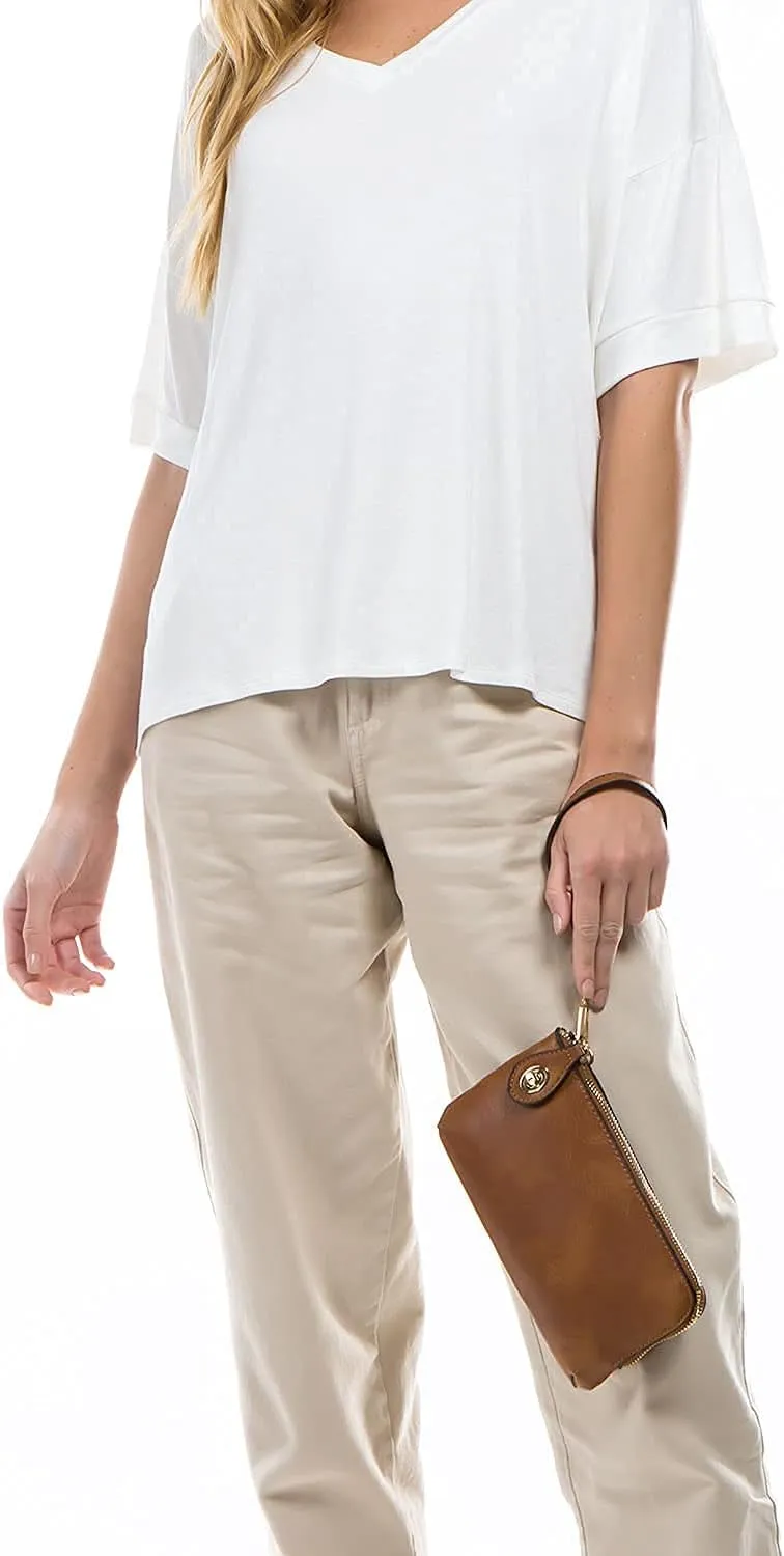LOVESOME Women's Small Crossbody Bag Wristlet Clutch