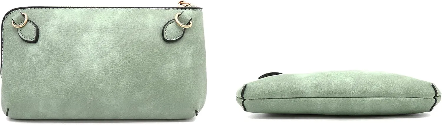 LOVESOME Women's Small Crossbody Bag Wristlet Clutch