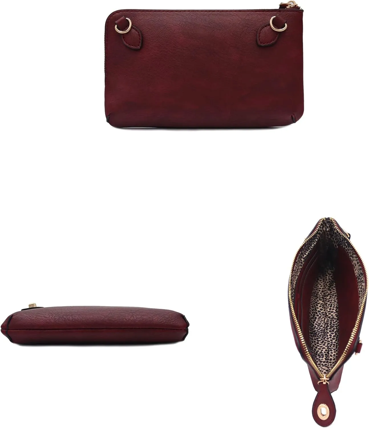 LOVESOME Women's Small Crossbody Bag Wristlet Clutch