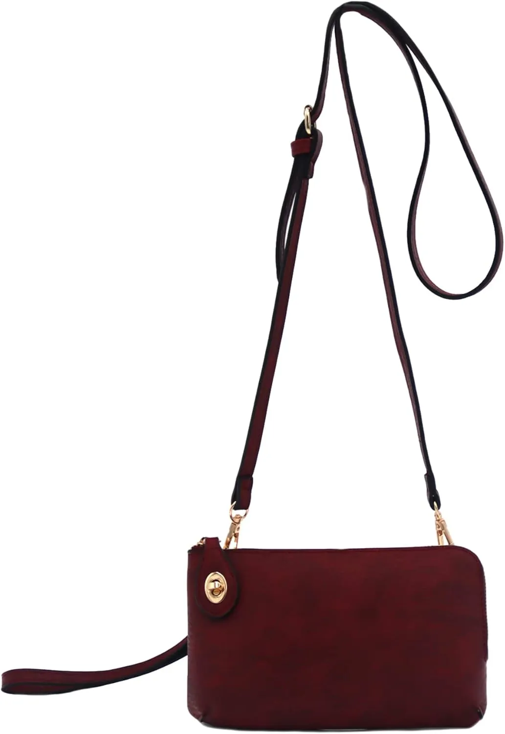 LOVESOME Women's Small Crossbody Bag Wristlet Clutch