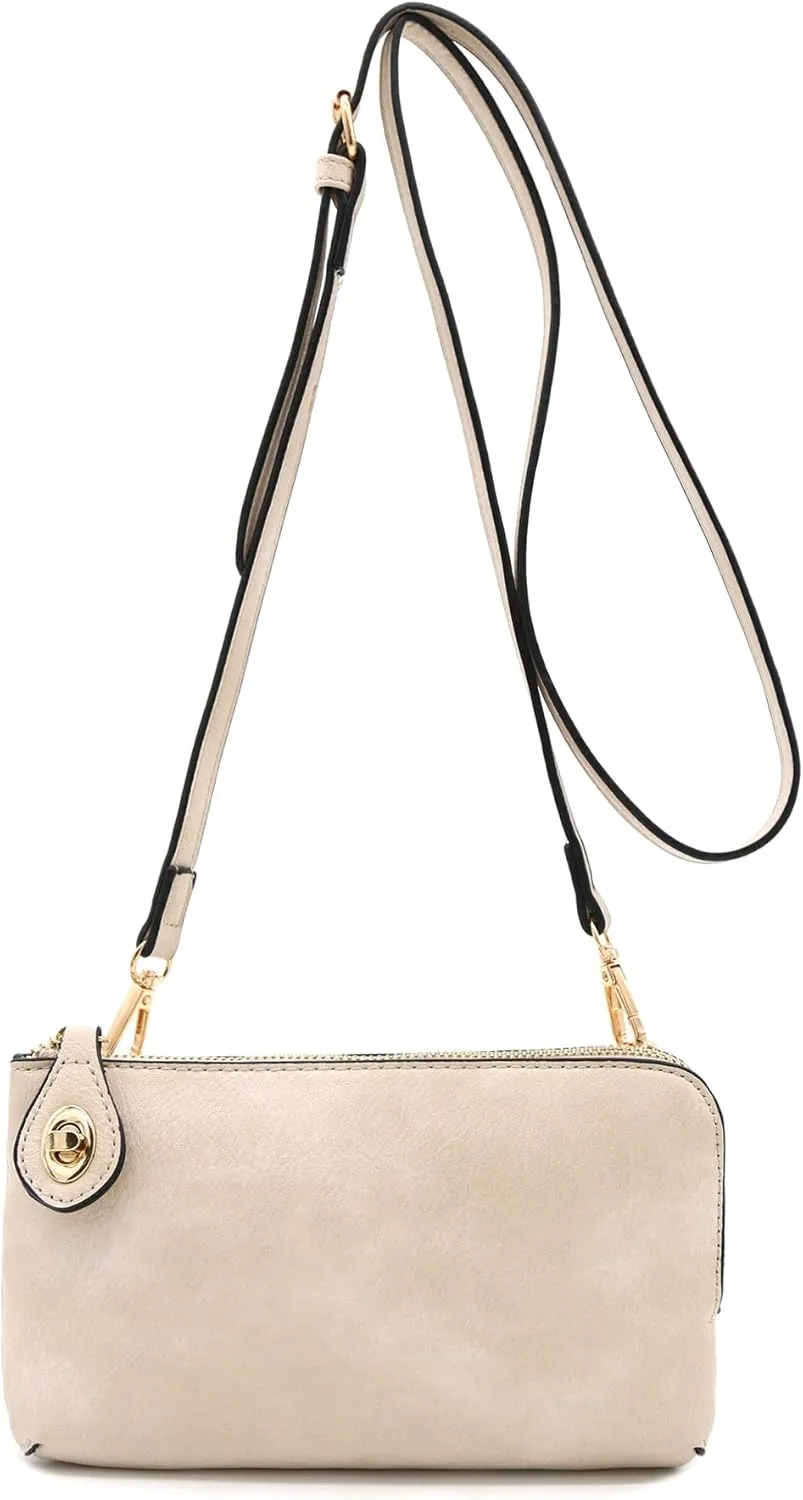 LOVESOME Women's Small Crossbody Bag Wristlet Clutch