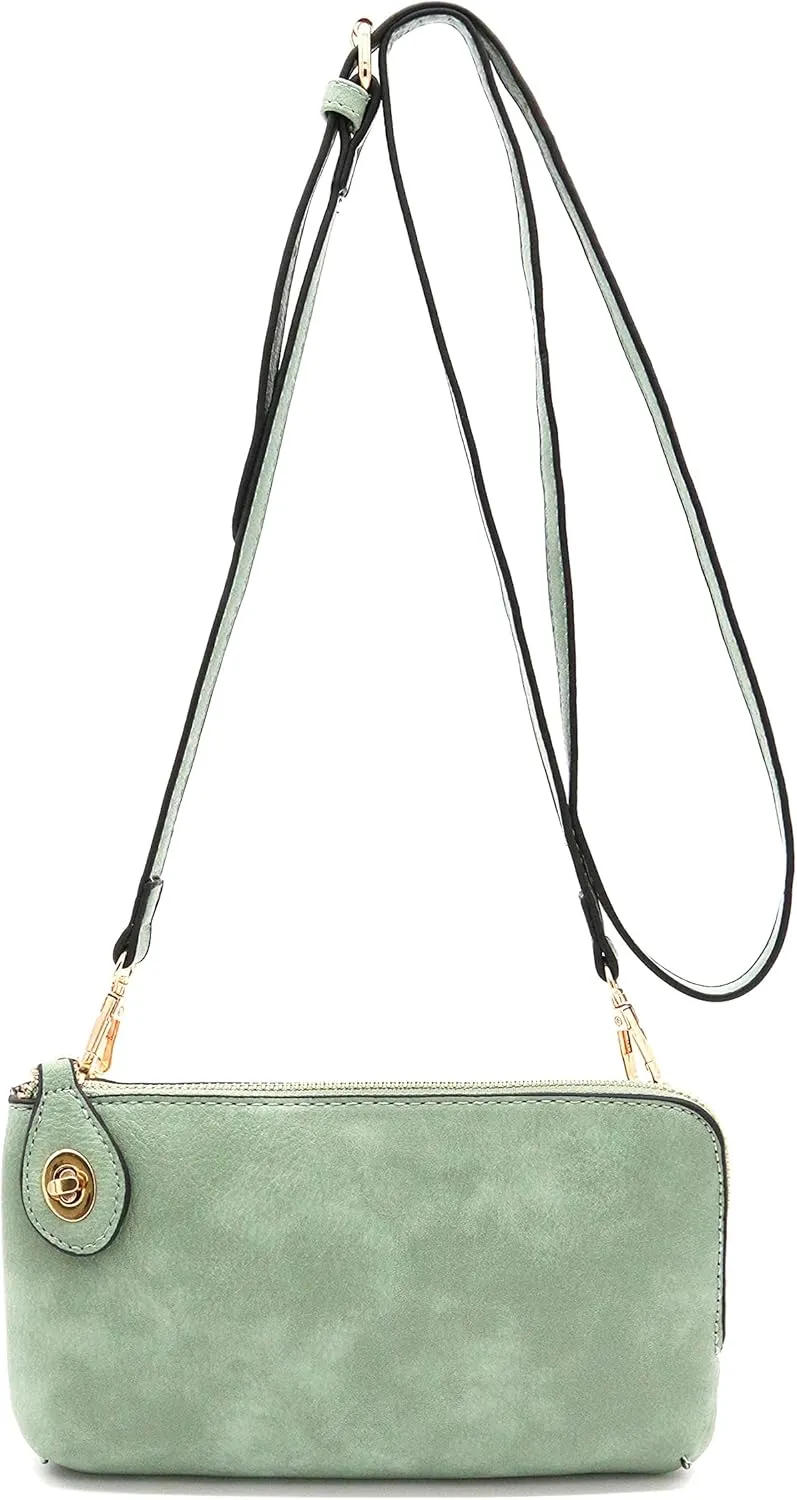 LOVESOME Women's Small Crossbody Bag Wristlet Clutch