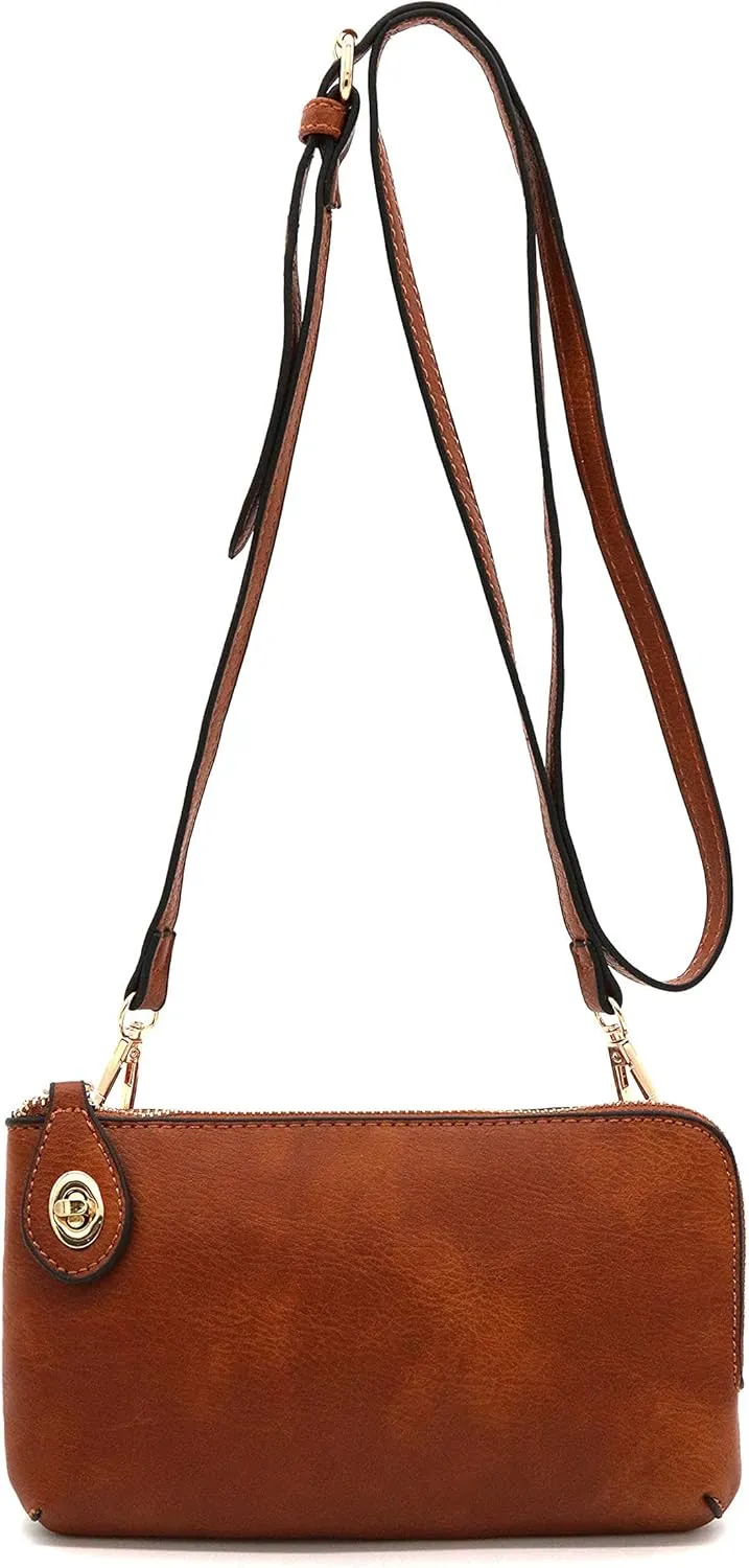 LOVESOME Women's Small Crossbody Bag Wristlet Clutch