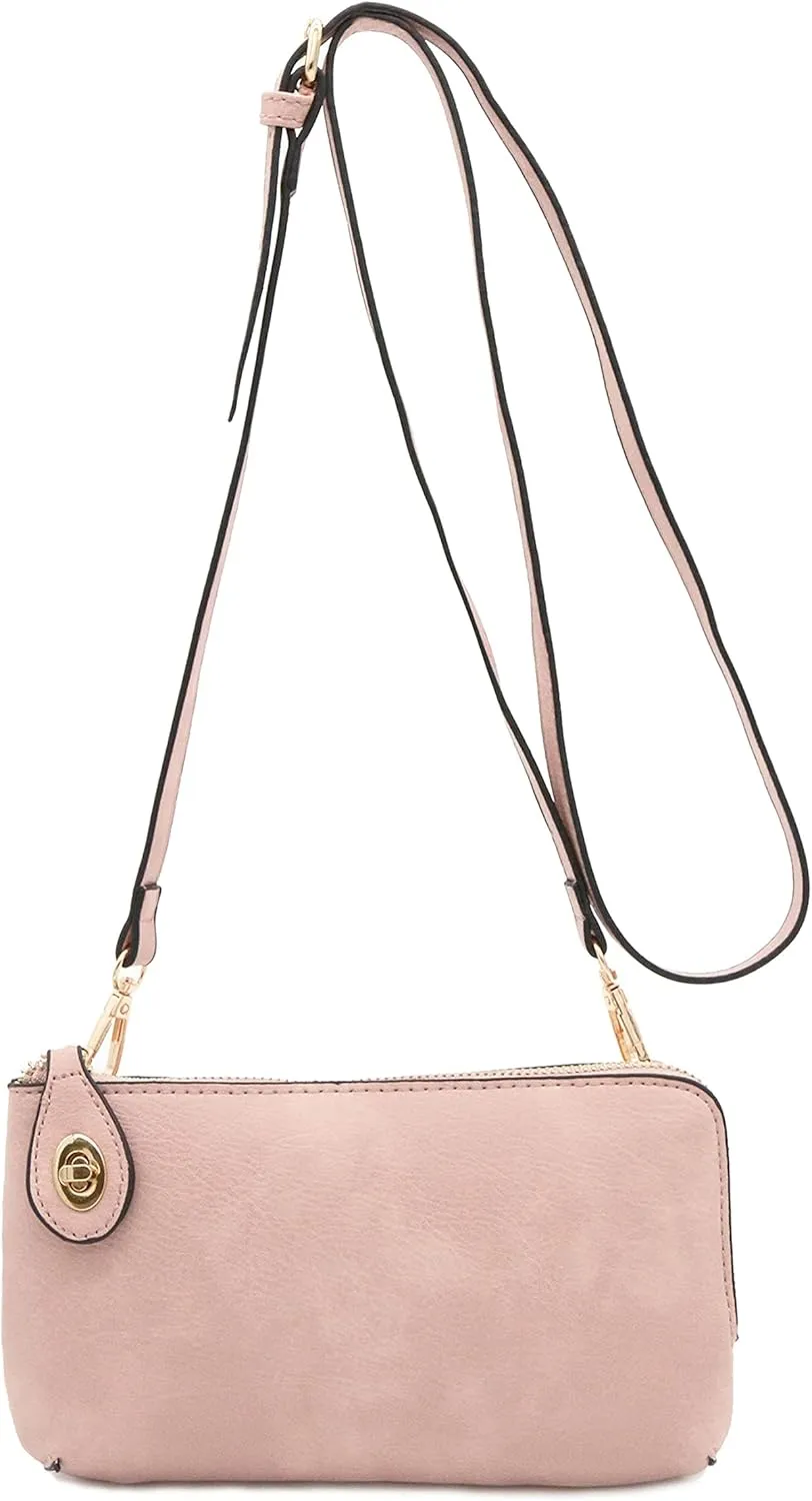 LOVESOME Women's Small Crossbody Bag Wristlet Clutch