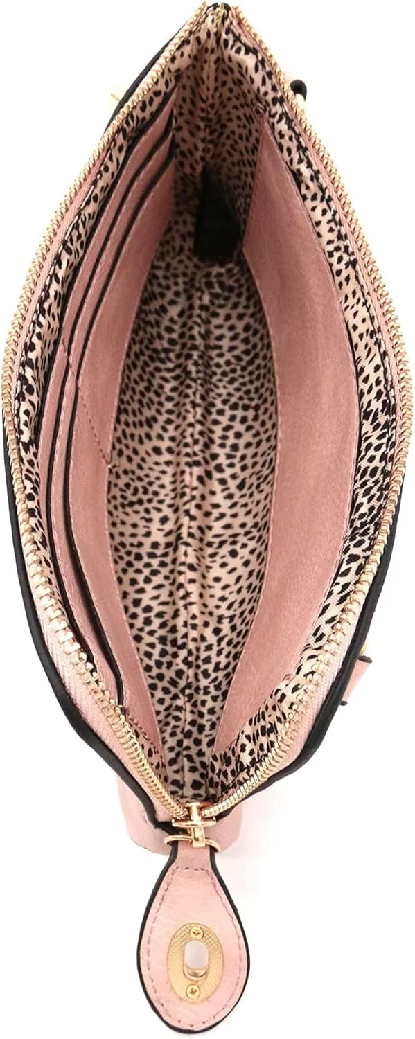 LOVESOME Women's Small Crossbody Bag Wristlet Clutch